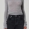 Alessia Crewneck Sweater Dark Heather Grey