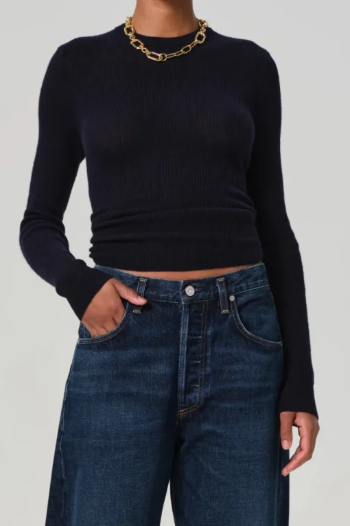 Alessia Crewneck Sweater Navy