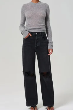 Alessia Crewneck Sweater Dark Heather Grey