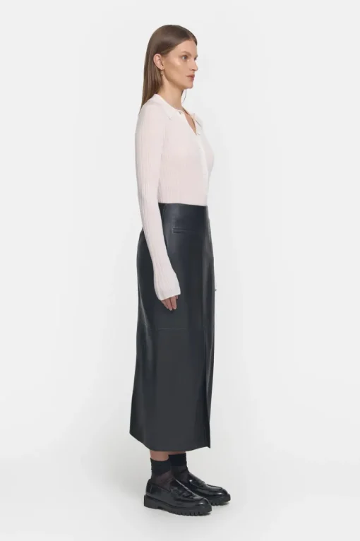 Antihero Leather Skirt Black