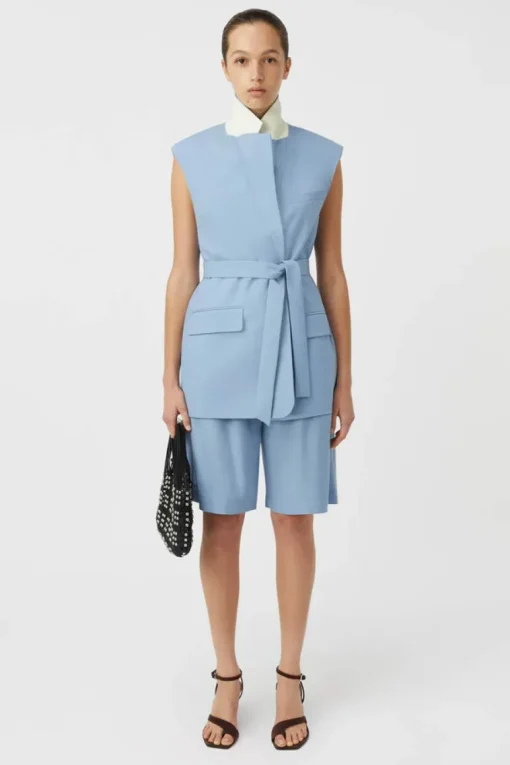Atlantis Blazer Vest Cornflower Blue
