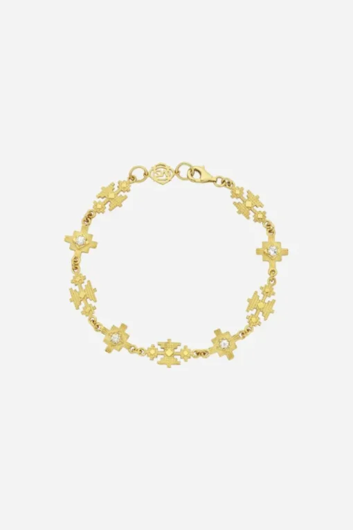 Ayllu Bracelet Gold - White Zircon