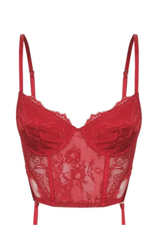 Balmain Bustier Red