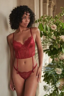 Balmain Bustier Red