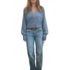 Bec Cashmere Knit Cardigan Infinity Blue