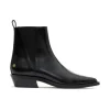 Bekah Flat Boots High Shine Black