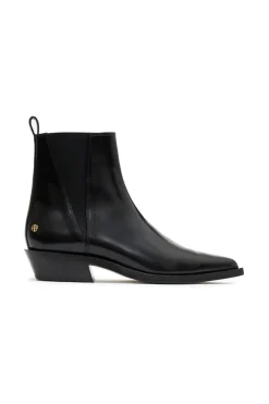 Bekah Flat Boots High Shine Black