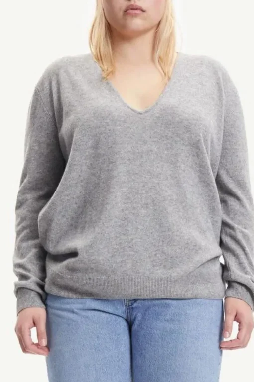 Boston V-Neck 6304 Grey Melange