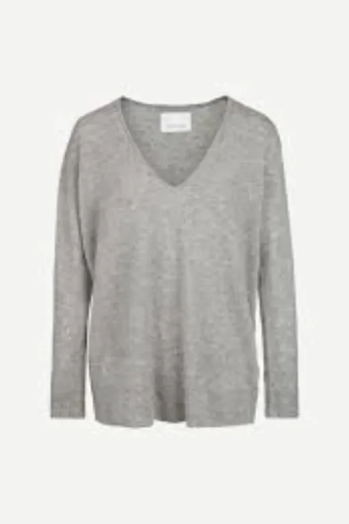 Boston V-Neck 6304 Grey Melange