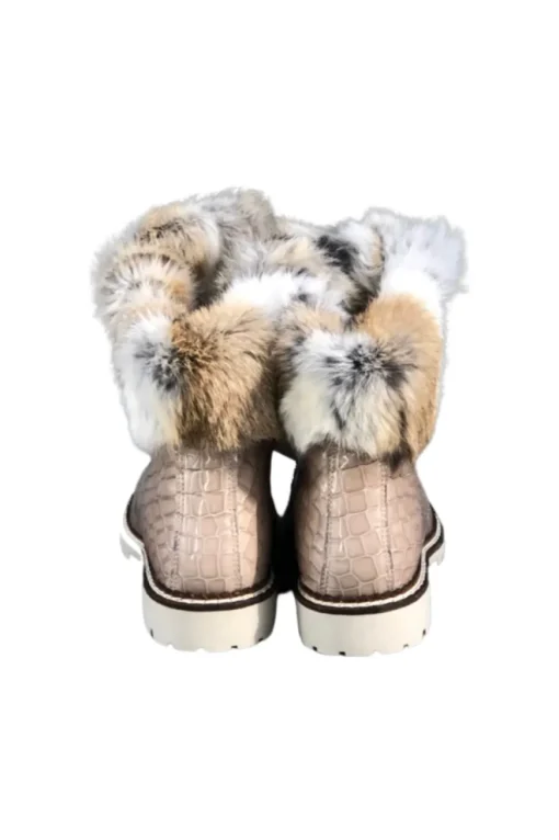 Brigit Croco Boot Champagne