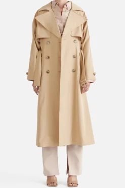 Carrie Trench Coat Camel