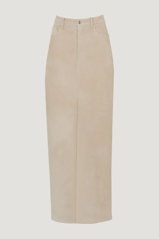 Chicago Suede Skirt Cream