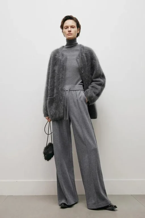 Classic Cashmere Sweater Smoke Grey