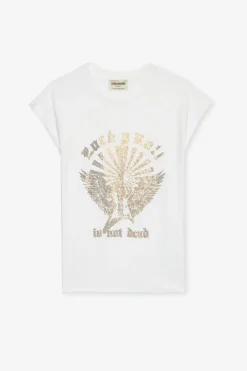 Cloe Guitar Tank Top White