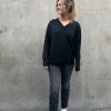 Cooper V Neck Cashmere Jumper Black