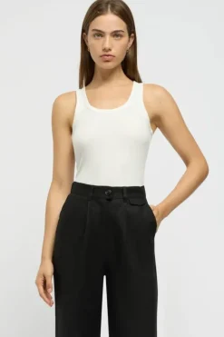 Core Bamboo Tank Top White