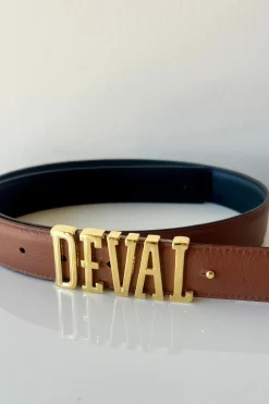 Deval Reversible Belt Black/ Tan Excluding Buckle