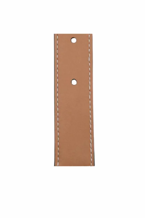 Double-Sided Smooth Leather Belt Black/Tan/Silver