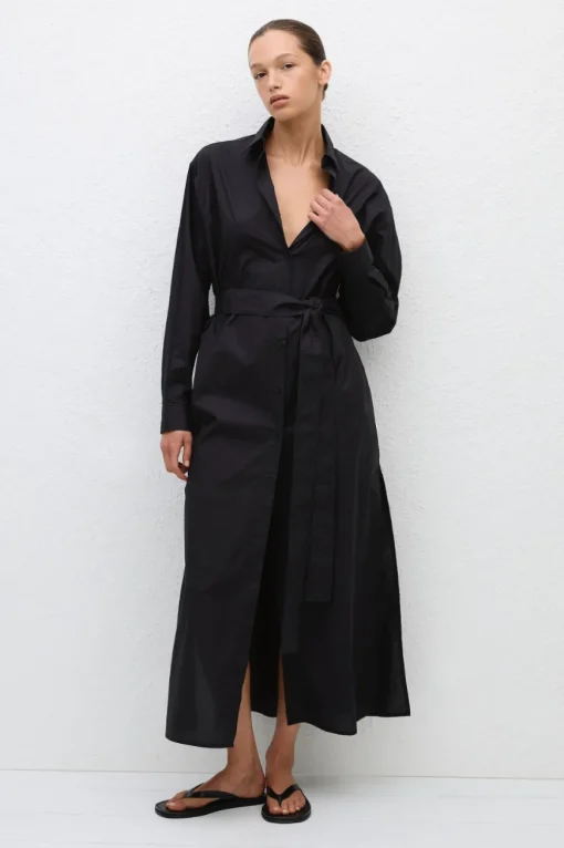 Everyday Shirt Dress Black