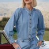 Hanker Top Light Washed Denim