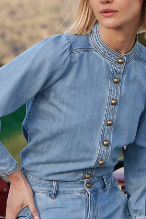 Hanker Top Light Washed Denim