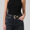 Isabel Rib Tank Black