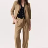 Jennie Linen Blazer Muted Brown