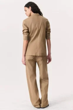 Jennie Linen Blazer Muted Brown