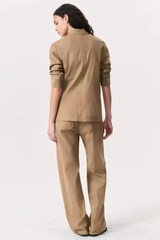 Jennie Linen Blazer Muted Brown