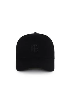 Jeremy Baseball Cap Framed Monogram Black