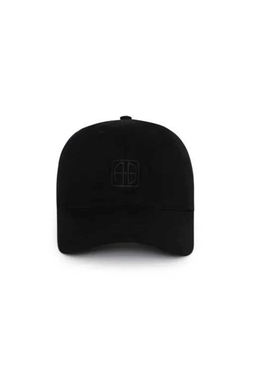 Jeremy Baseball Cap Framed Monogram Black
