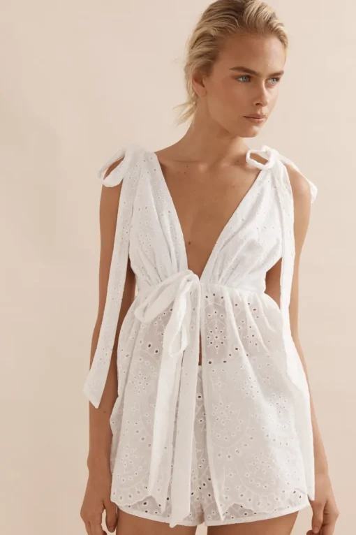 Little Rosie Set White Broderie