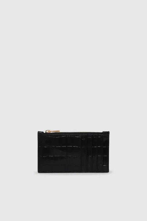 Lucy Card Holder Black Embossed