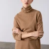 Mara Funnel Neck Gingerbread