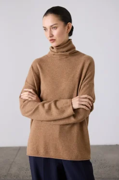 Mara Funnel Neck Gingerbread