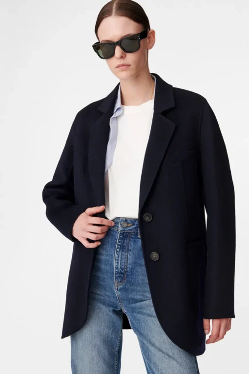 Marc Jacket Wool Blend Navy