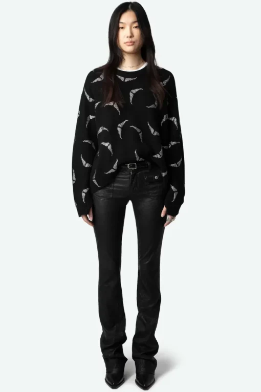 Markus Diamanté Wings Jumper Noir