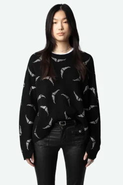 Markus Diamanté Wings Jumper Noir