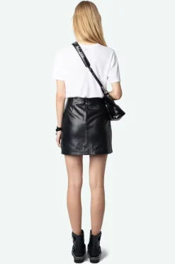Marta Embellished V-neck T-shirt White