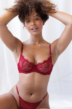 Maverick Underwire Bra Red