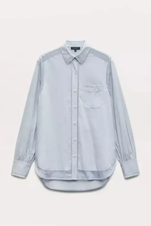 Maxine Combo Shirt Light Blue