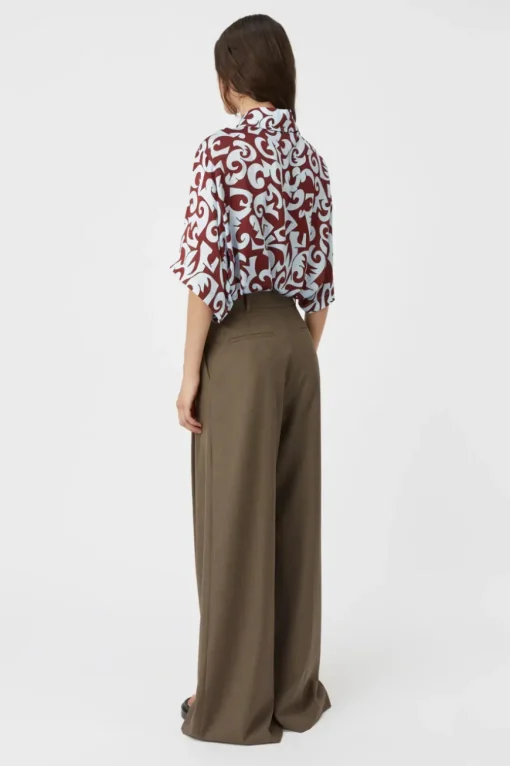 Medici Shirt Red And Ice Blue Print