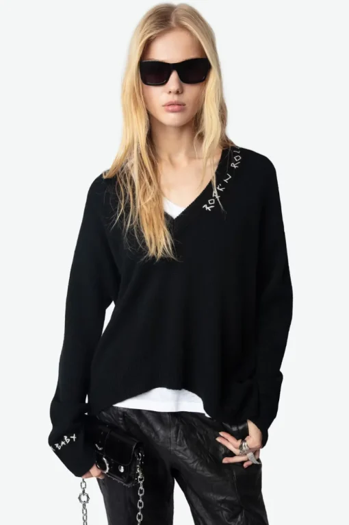Miky Jumper 100% Cashmere Black