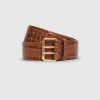 Mila Belt Embossed Brown