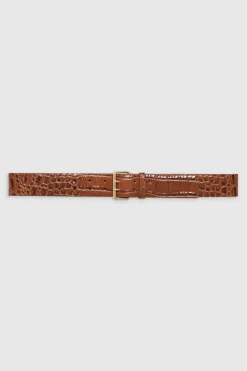 Mila Belt Embossed Brown