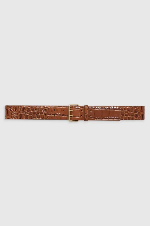 Mila Belt Embossed Brown