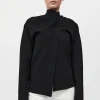 Milano Knit Scarf Jumper Black