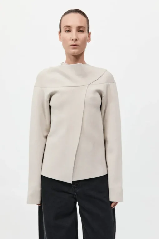 Milano Knit Scarf Jumper Creme