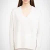 N.21 100% Cashmere Oversized High Low V Neck Terry
