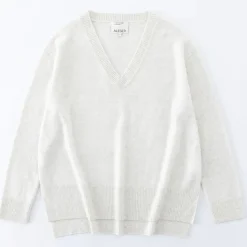 N.21 100% Cashmere Oversized High Low V Neck Terry